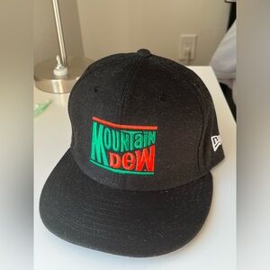 Mountain Dew fitted hat 7 1/2